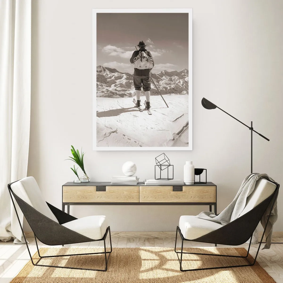 Plakat - Og bjergene er de samme - 30x40 cm