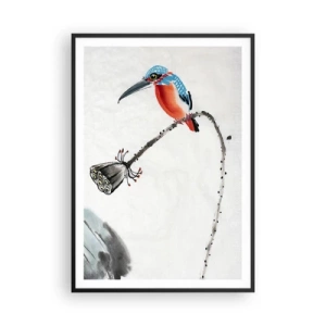 Plakat i sort ramme - Engenes liv - 70x100 cm