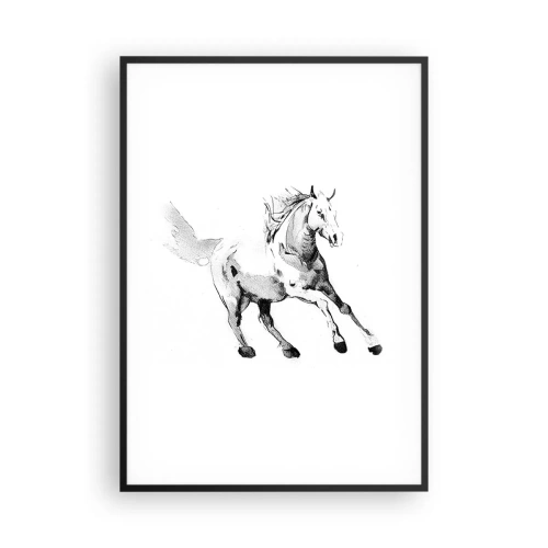 Plakat i sort ramme - Utæmmet sjæl - 70x100 cm