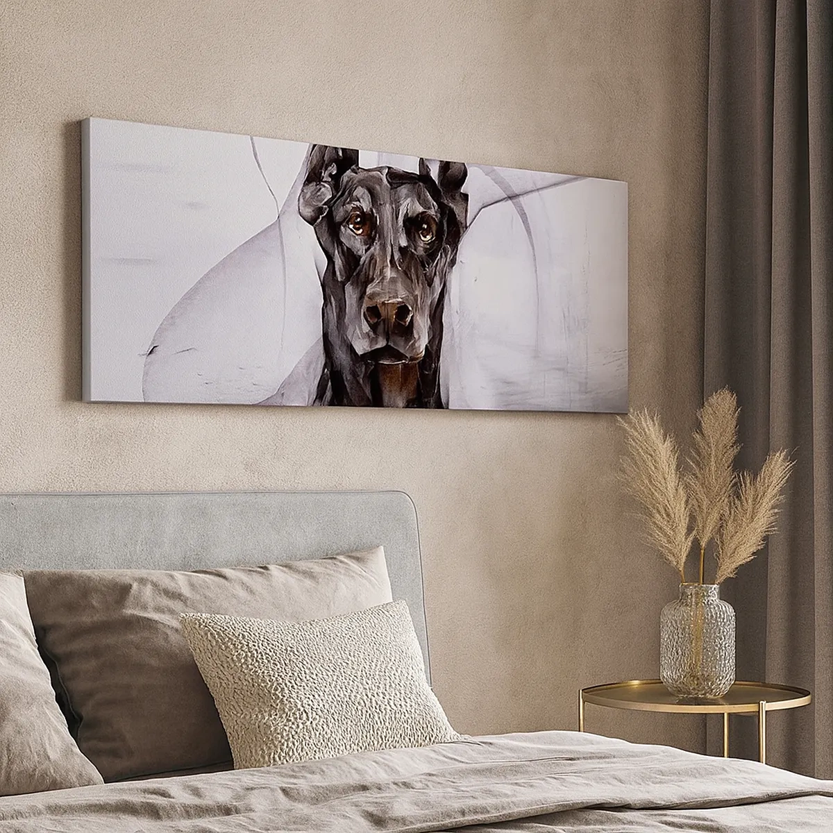 Lærredstryk - Billede på lærred - Nobelt født - 30x30 cm