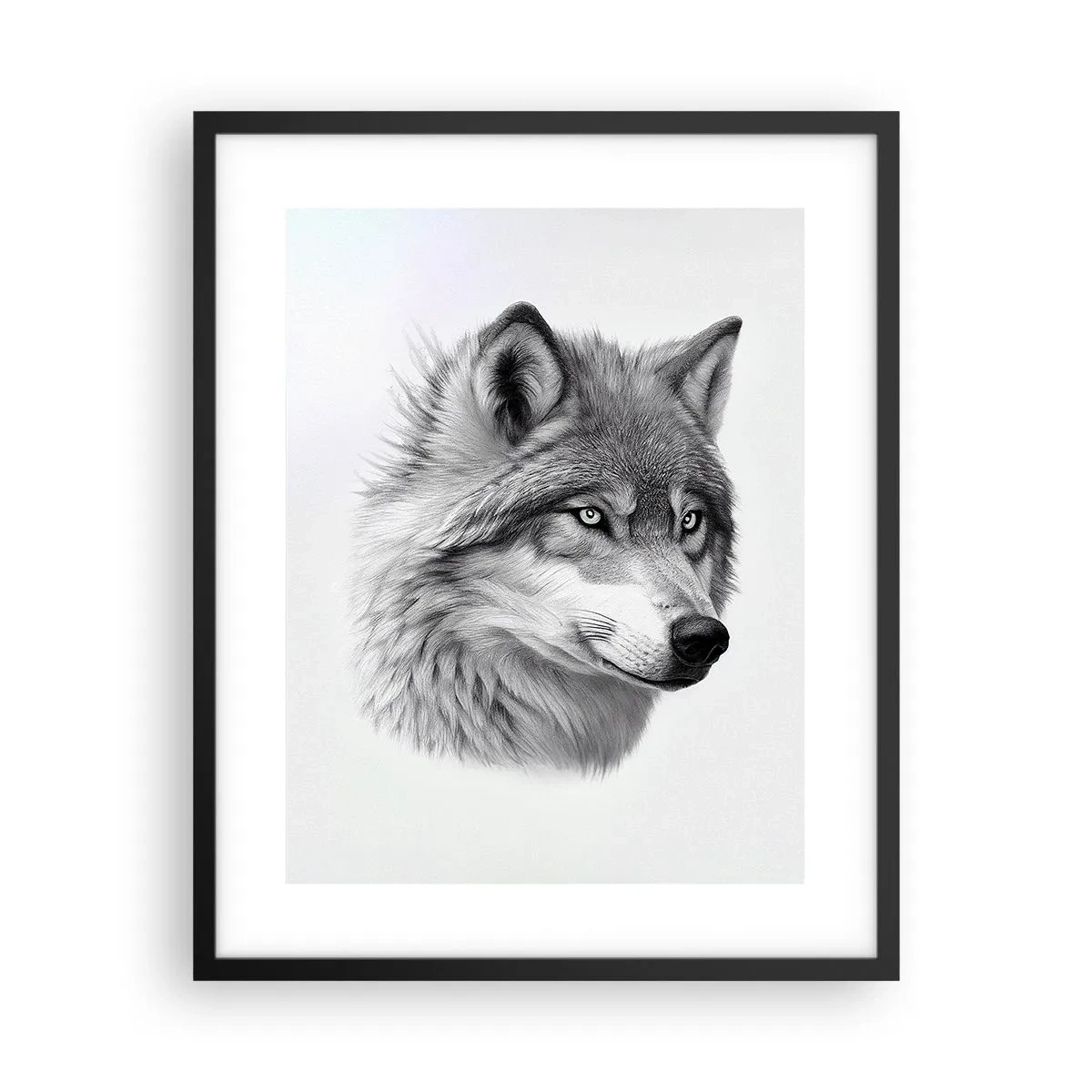 Plakat i sort ramme - Alpha - uden tvivl - 40x50 cm