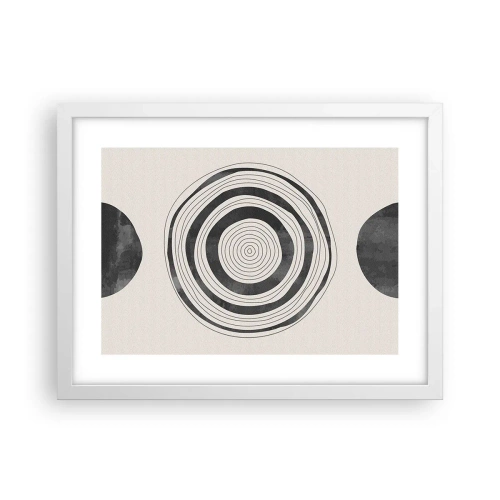 Plakat i hvid ramme - Det vigtige er det, der er imellem - 40x30 cm