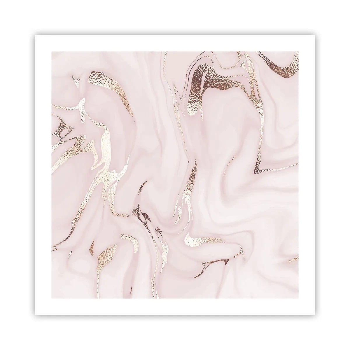 Plakat - I et lyserødt tørklæde - 60x60 cm