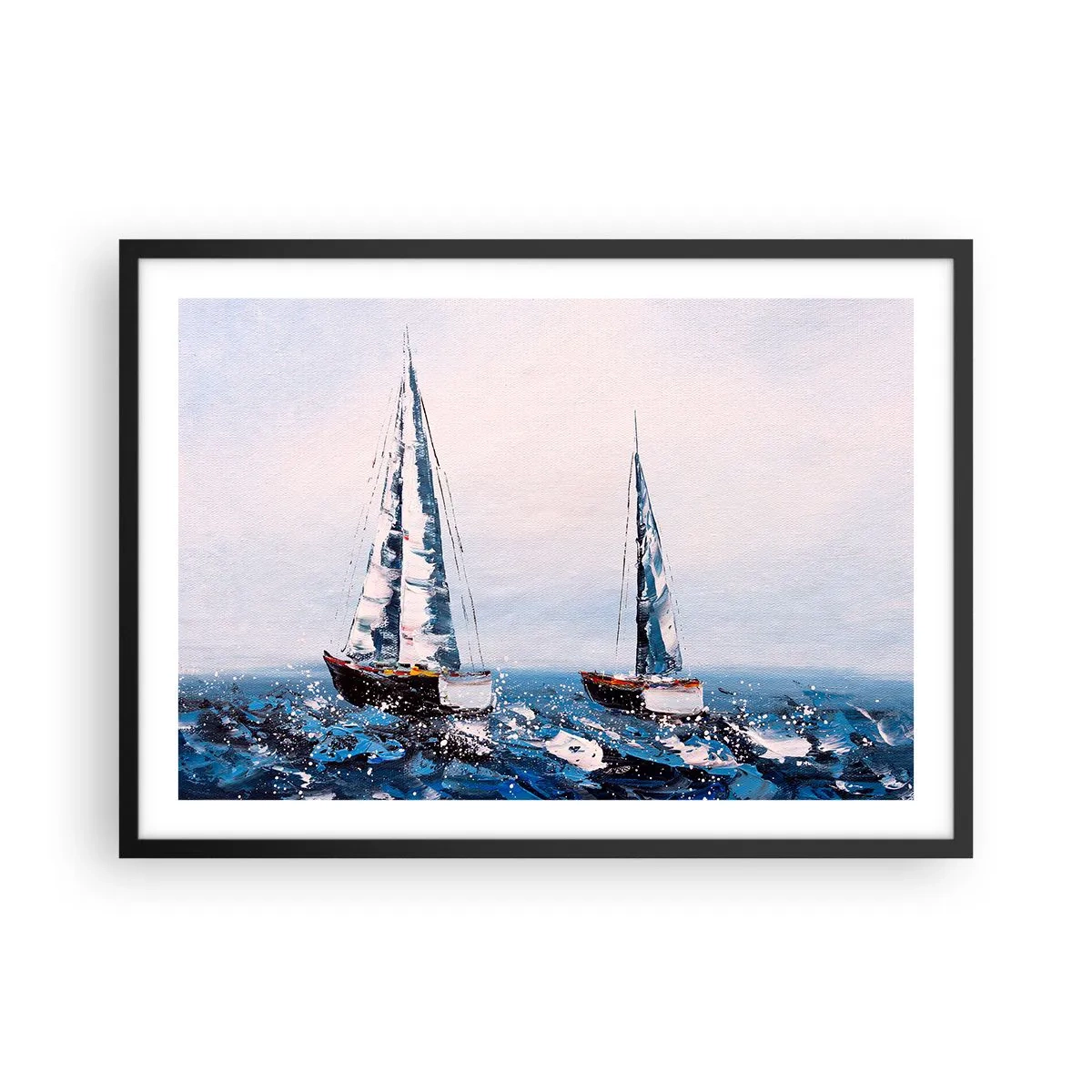 Plakat i sort ramme - Vindens broderskab - 70x50 cm