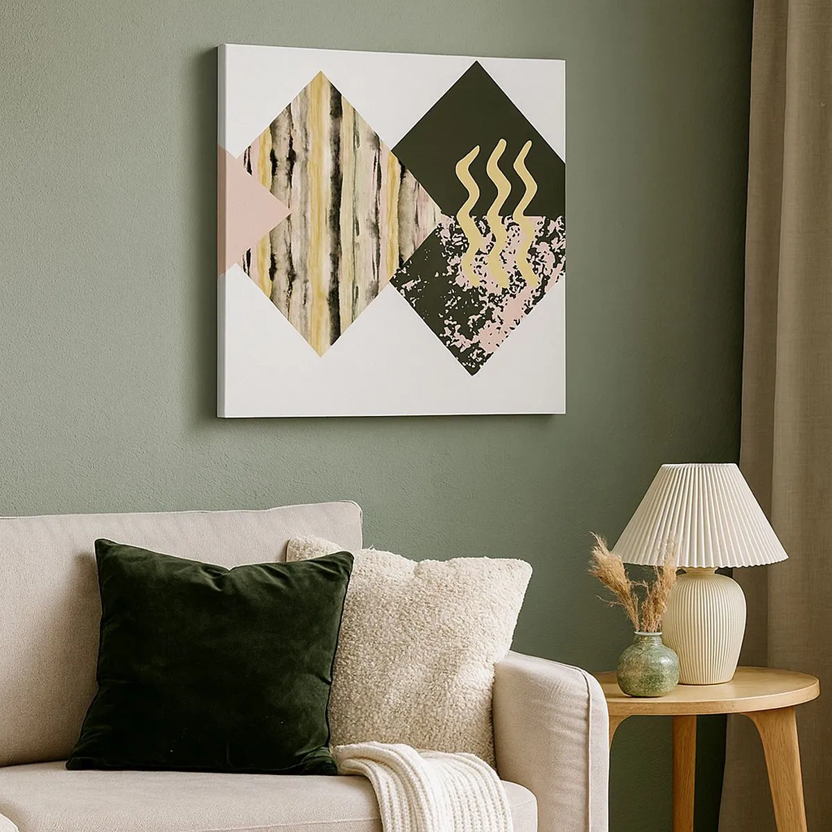 Lærredstryk - Billede på lærred - Ikke så simpelt - 30x30 cm