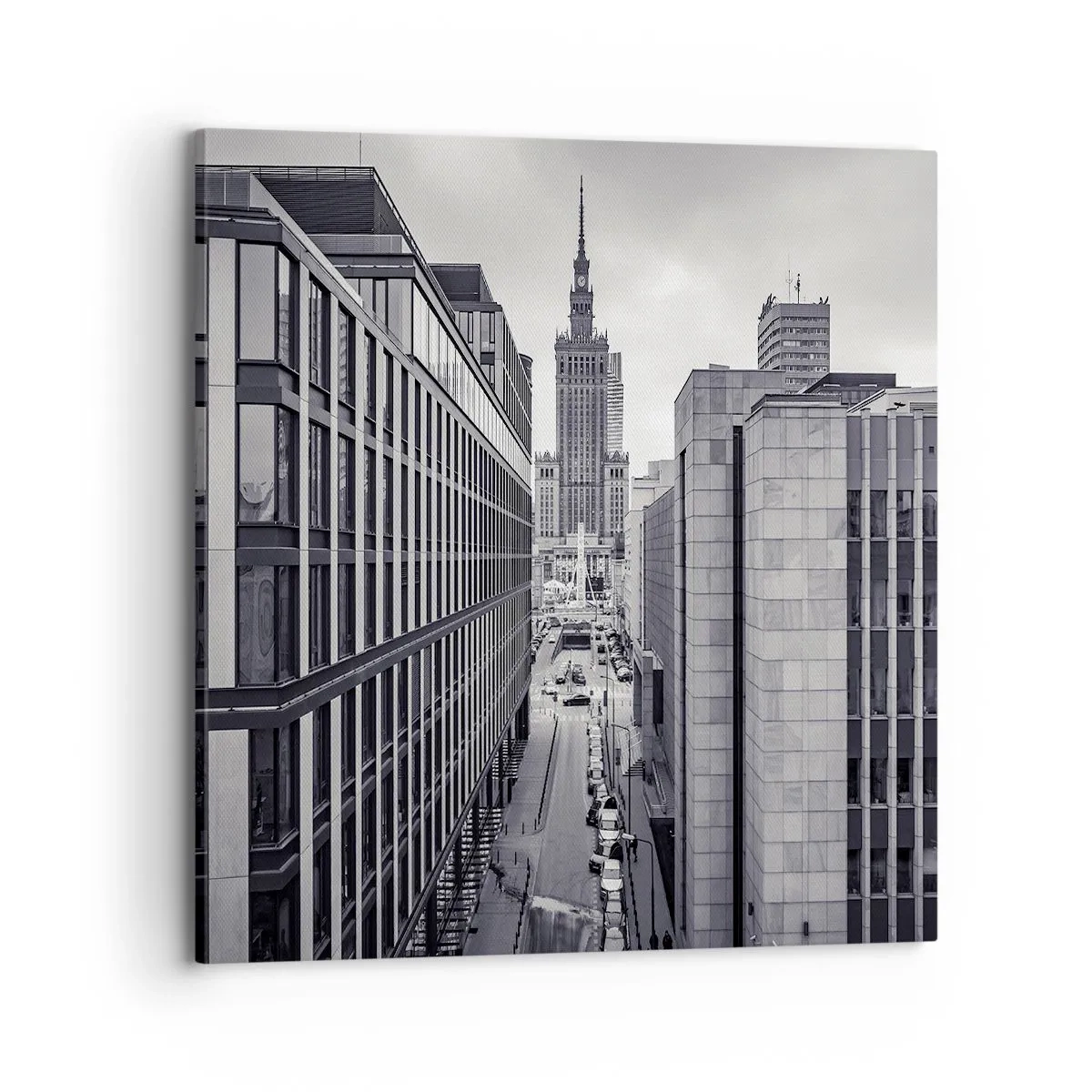 Lærredstryk - Billede på lærred - Warszawa dalen - 70x70 cm