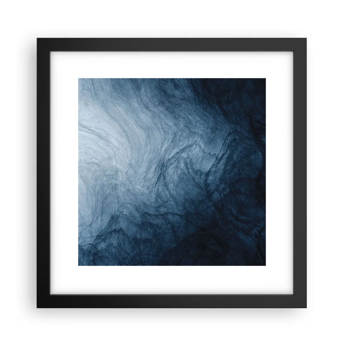 Plakat i sort ramme - Ind i dybet - 30x30 cm