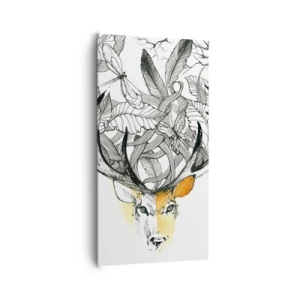 Lærredstryk - Billede på lærred - Horn af overflod - 65x120 cm