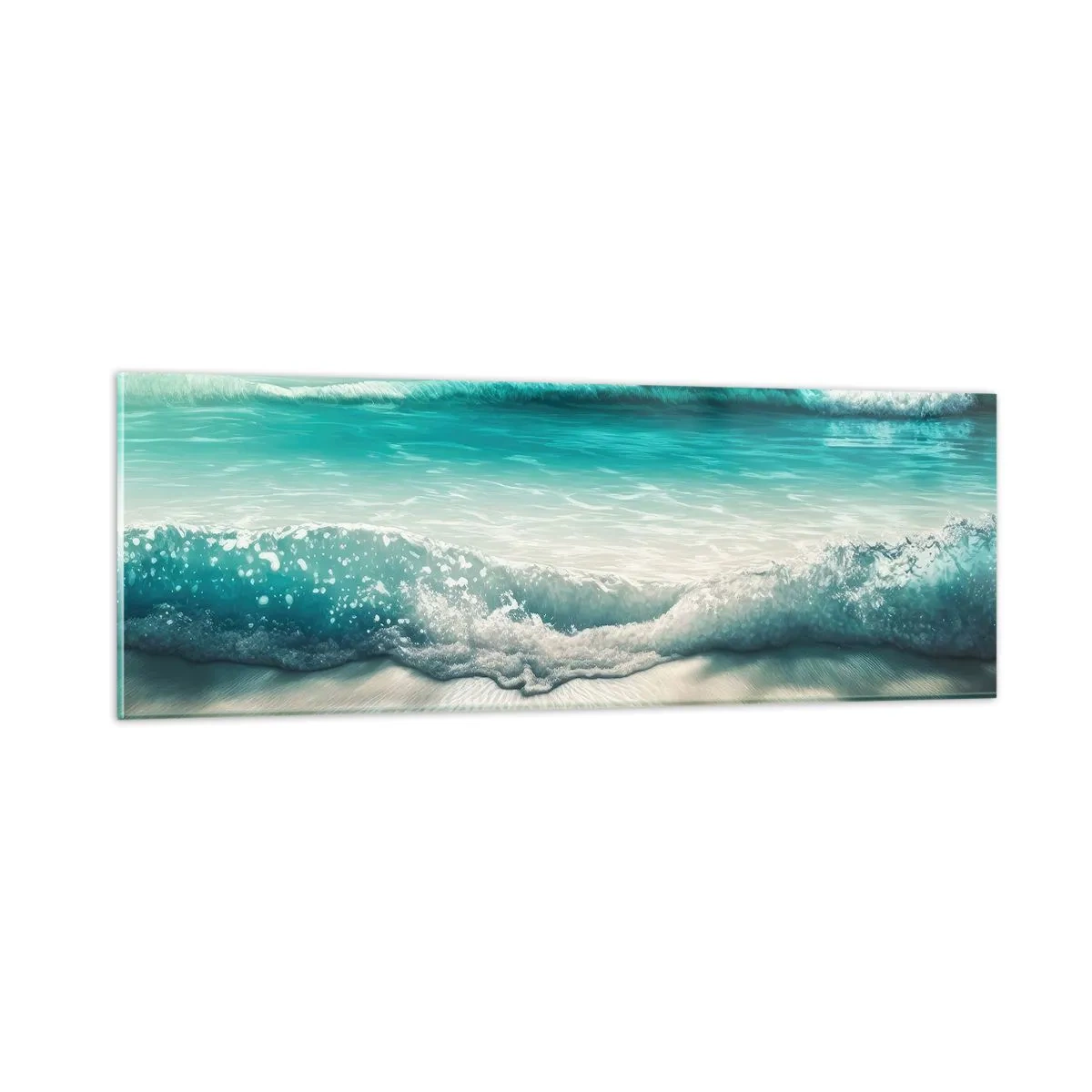 Billede på glas - Havets ro - 90x30 cm