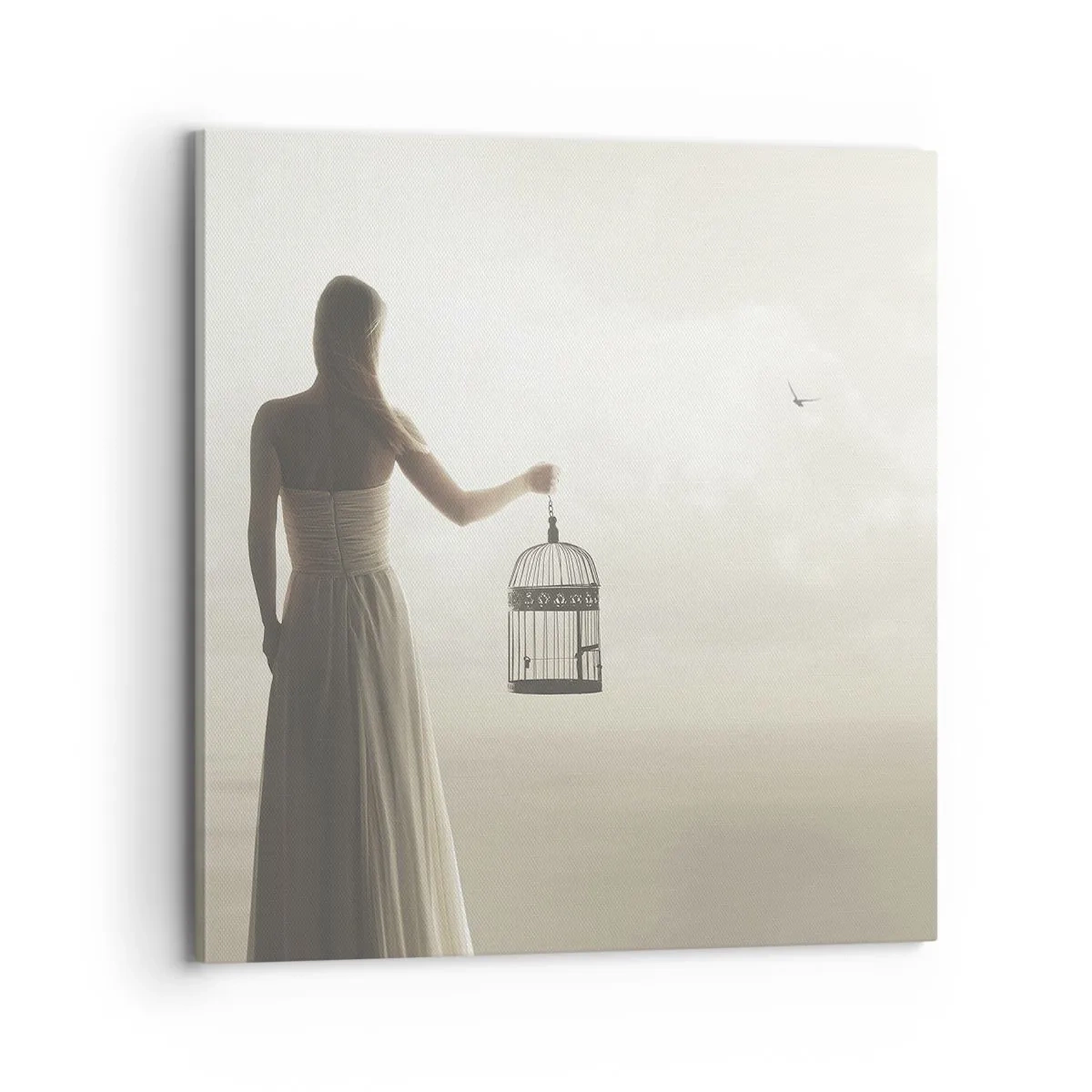 Lærredstryk - Billede på lærred - Vær fri - 70x70 cm