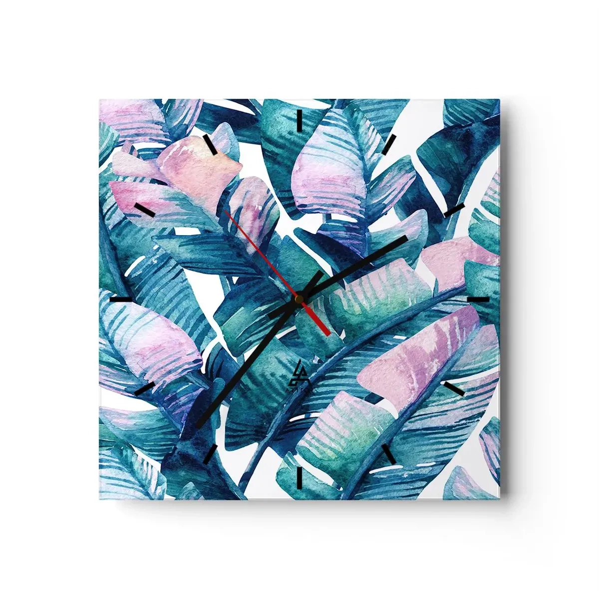 Vægur, Uret - I en bananlund - 40x40 cm