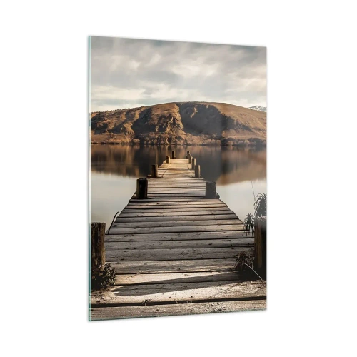 Billede på glas - Et landskab i stilhed - 50x70 cm