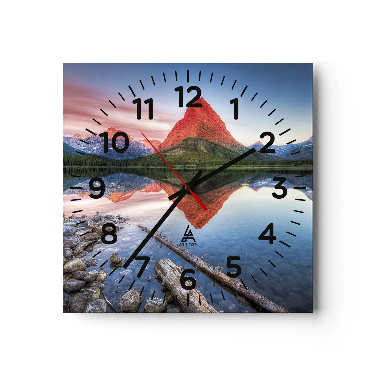 Vægur, Uret - Varme og kulde - 30x30 cm