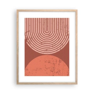 Plakat i ramme af lyst egetræ - Tæt forhold - 40x50 cm