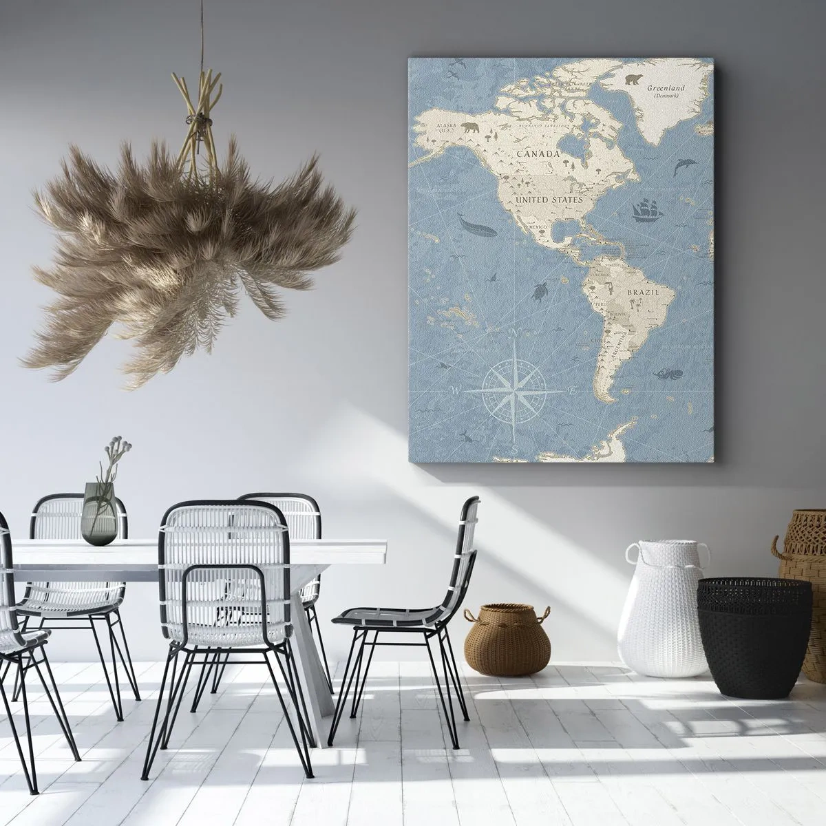 Lærredstryk - Billede på lærred - En verden inden for rækkevidde - 50x70 cm