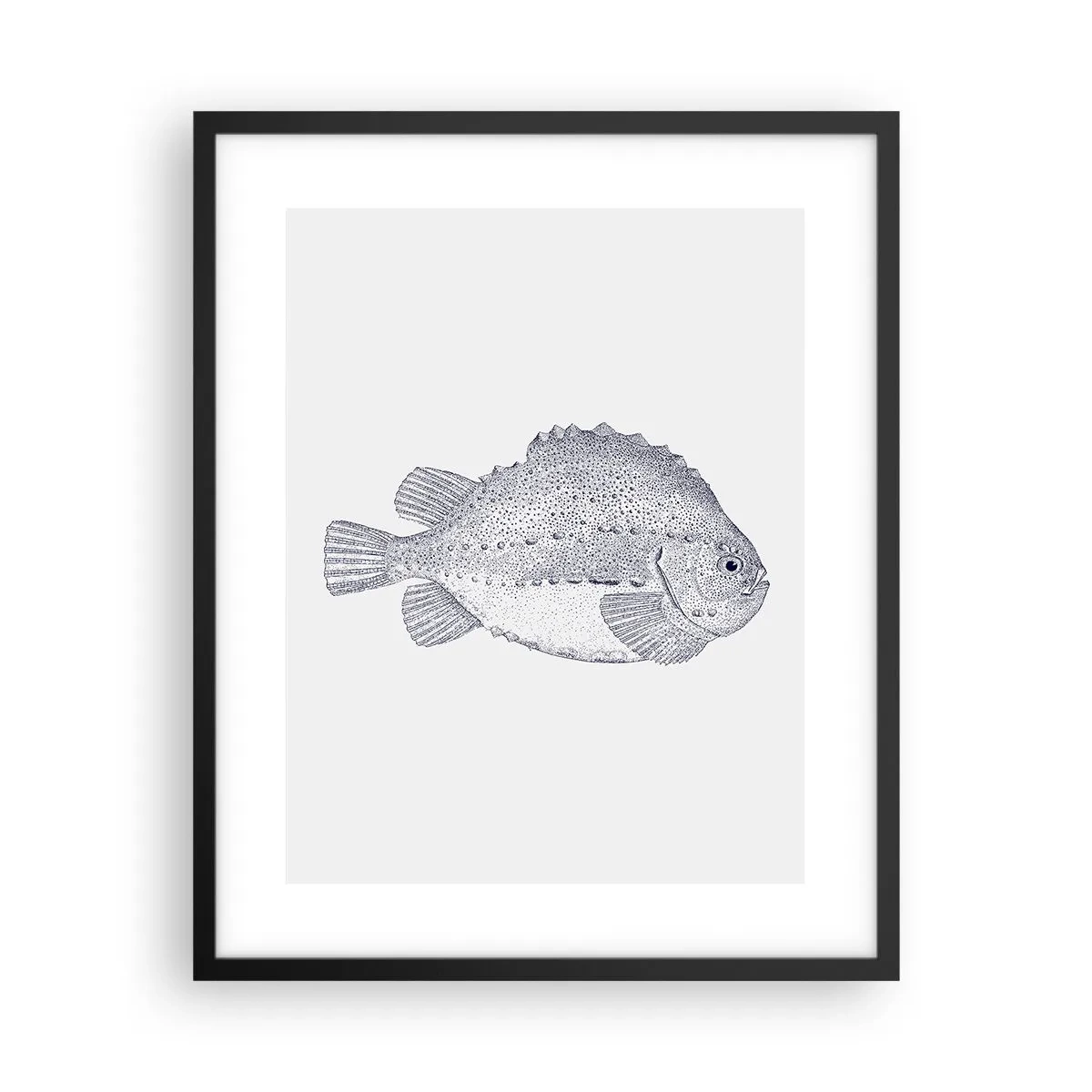 Plakat i sort ramme - Til naturforskerens album - 40x50 cm