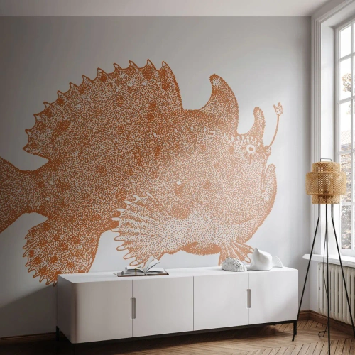 Fototapet Standard Eco - Og dog en fisk - Havfisk, Ocean, Ved havet - 300x210 cm