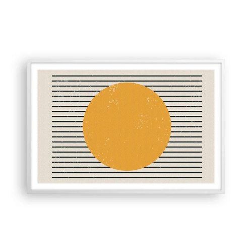 Plakat i hvid ramme - Enkelthedens kraft - 91x61 cm