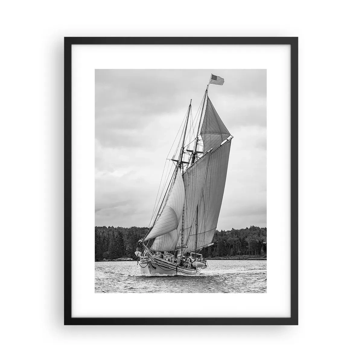 Plakat i sort ramme - Brødre af vinden - 40x50 cm