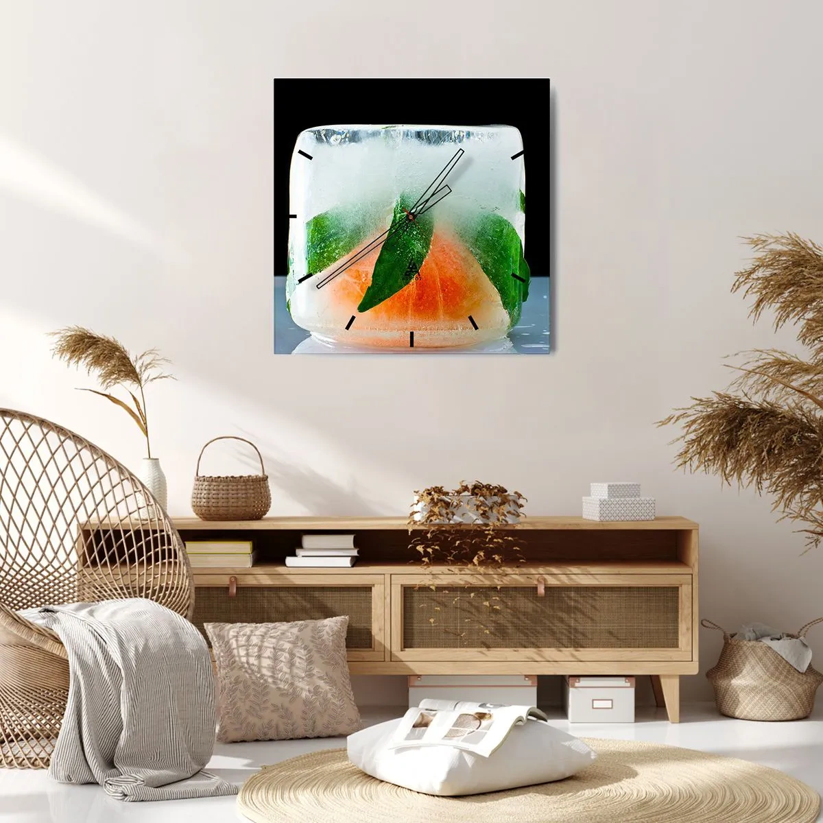 Vægur, Uret - Frisk og kølig - 30x30 cm