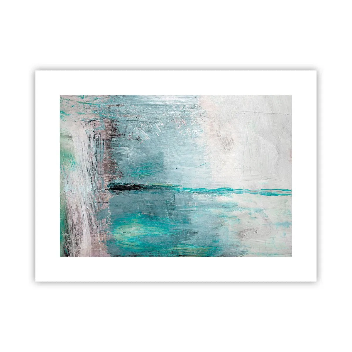 Plakat - Horisontalt med blå farve - 40x30 cm