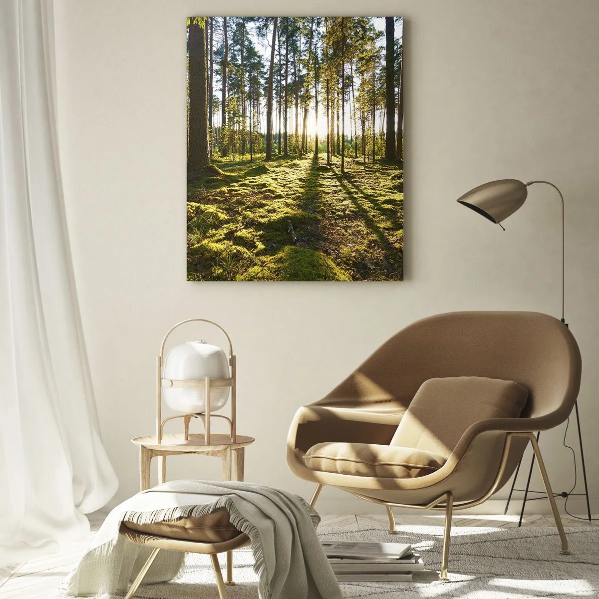 Billede på glas - ...Bag de syv skove - 50x70 cm