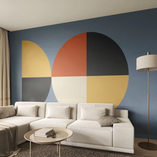 Fototapet Premium Canvas - Se og tæl - Abstraktion, Grafik, Moderne kunst - 200x140 cm