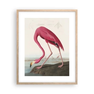 Plakat i ramme af lyst egetræ - Et forbløffende væsen - 40x50 cm