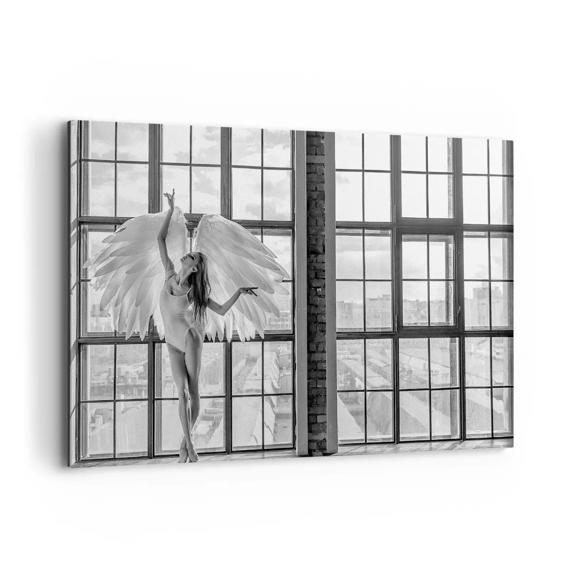 Lærredstryk - Billede på lærred - Englenes by? - 120x80 cm