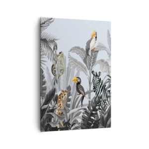 Lærredstryk - Billede på lærred - En afrikansk fabel - 70x100 cm