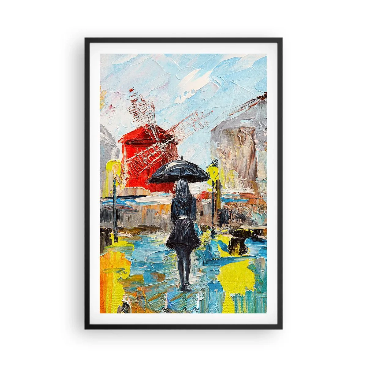 Plakat i sort ramme - Parisiske legender - 61x91 cm