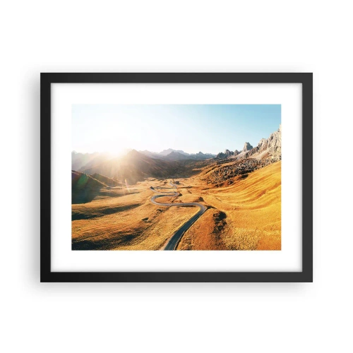 Plakat i sort ramme - I en gylden dal - 40x30 cm