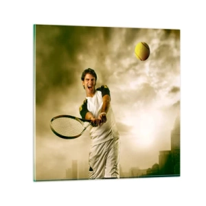 Billede på glas - Energi og glæde - 30x30 cm