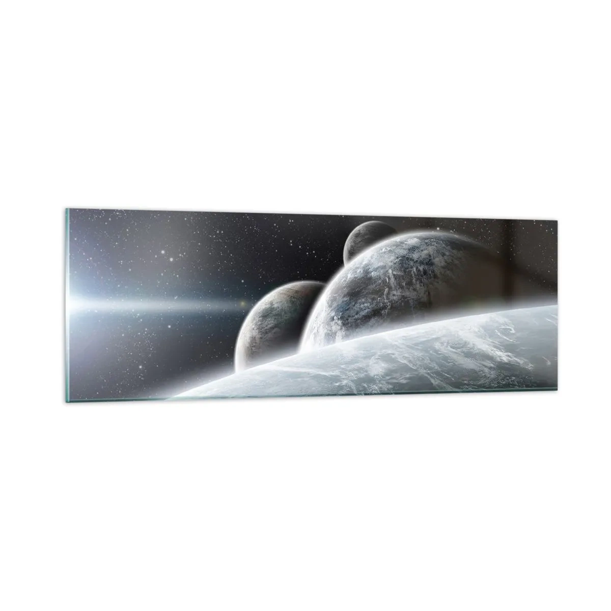 Billede på glas - Sfærernes kosmiske musik - 90x30 cm
