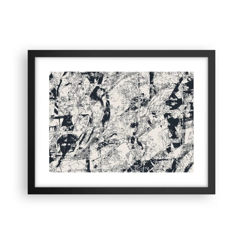 Plakat i sort ramme - Modsætningernes gennemtrængning - 40x30 cm