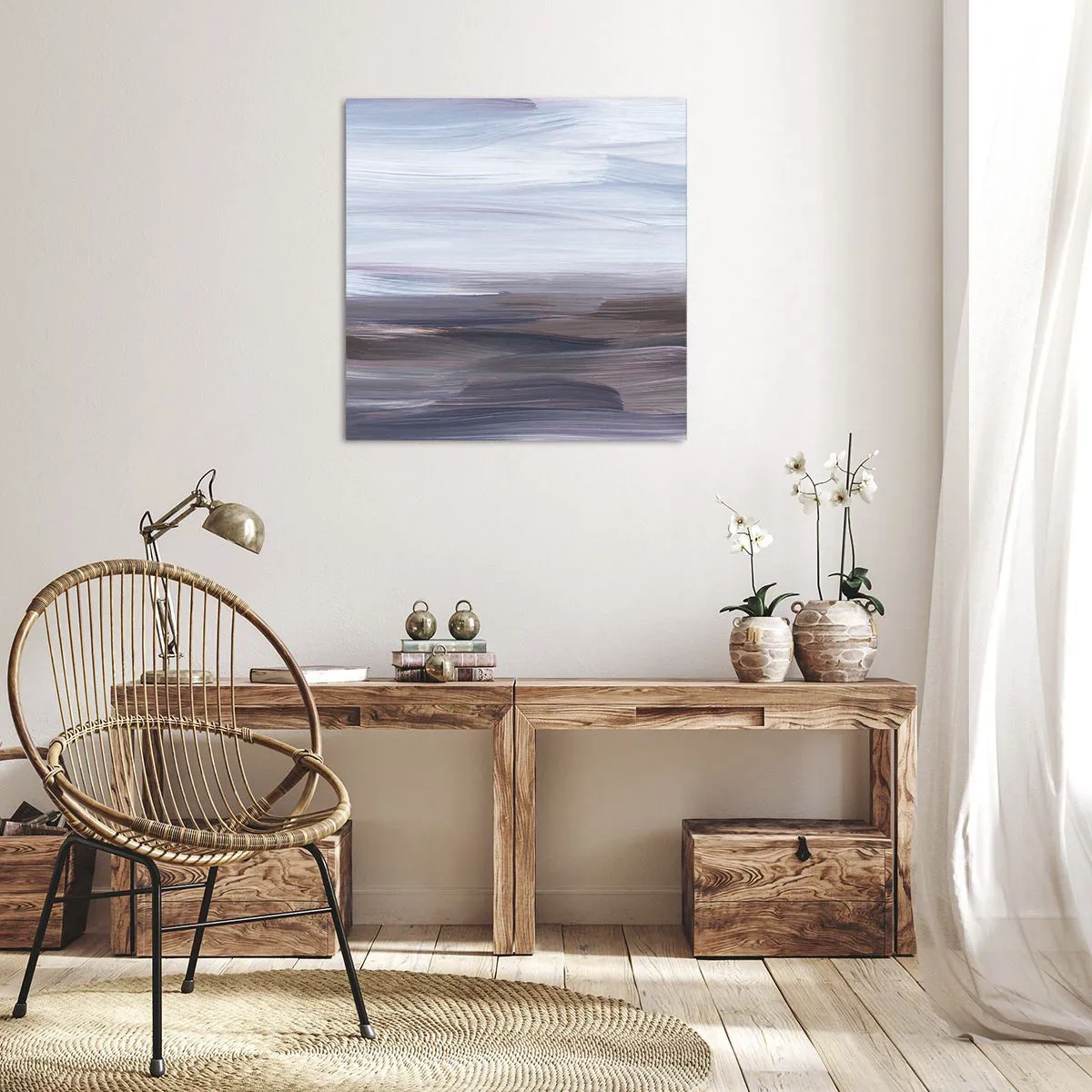 Lærredstryk - Billede på lærred - Elementer: vand - 70x70 cm