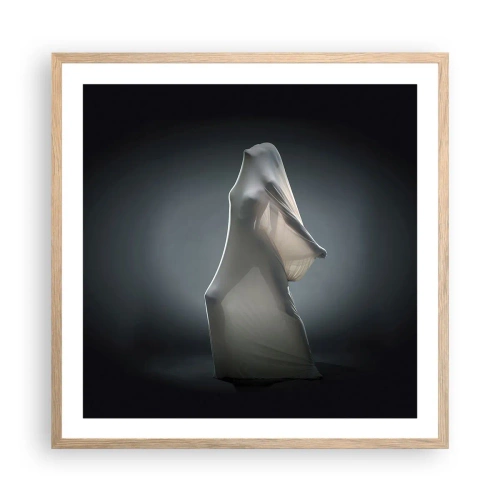 Plakat i ramme af lyst egetræ - Skjulte begær - 60x60 cm