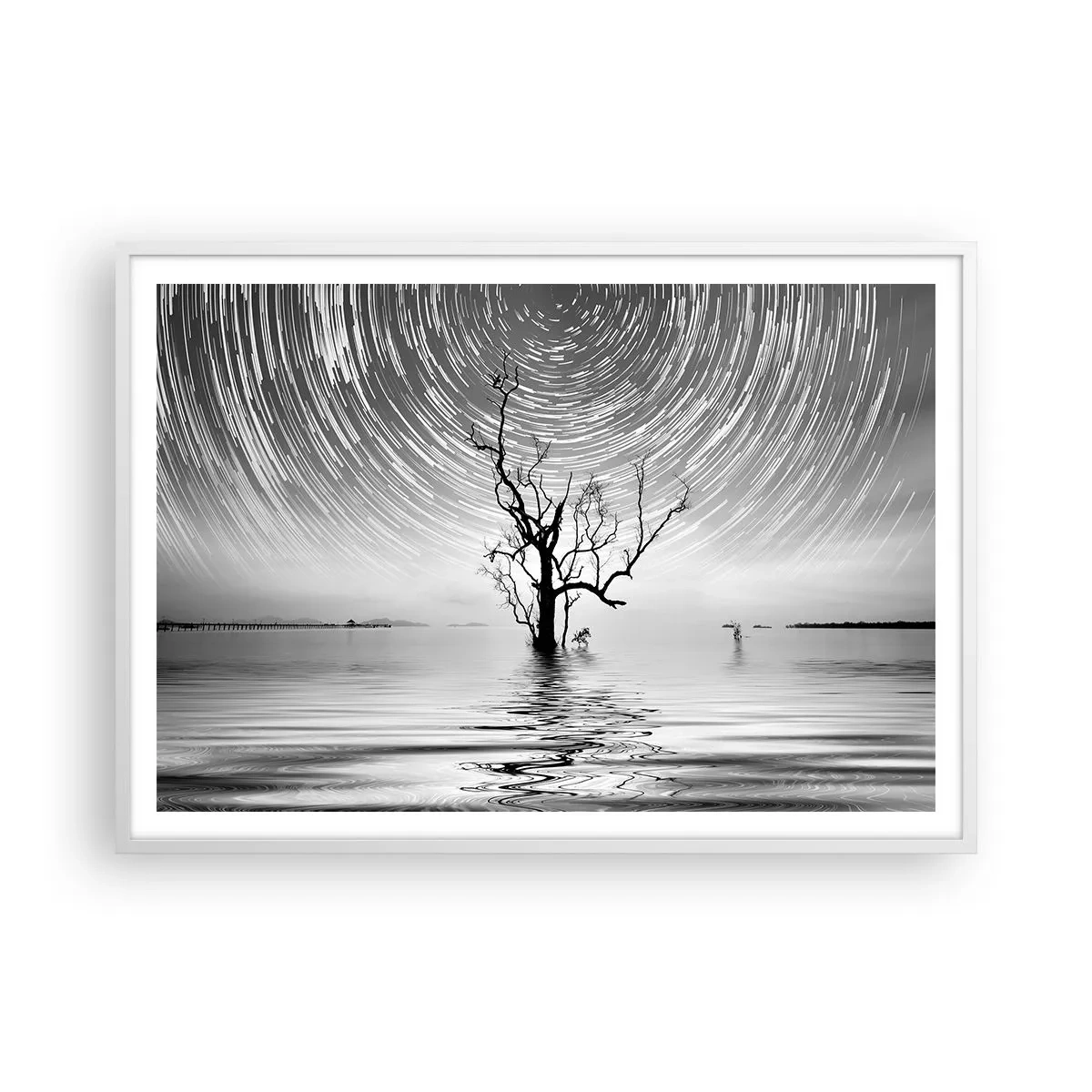 Plakat i hvid ramme - En natursymfoni - 100x70 cm