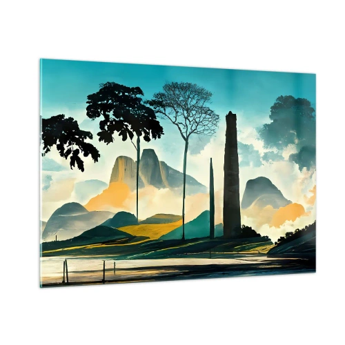 Billede på glas - Stadig højere og højere - 100x70 cm