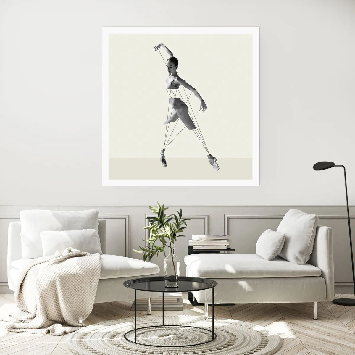 Plakat - I verdens teater - 60x60 cm