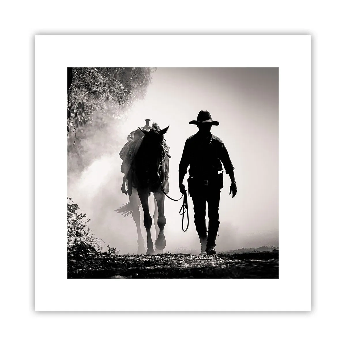 Plakat - En morgen i Texas - 30x30 cm