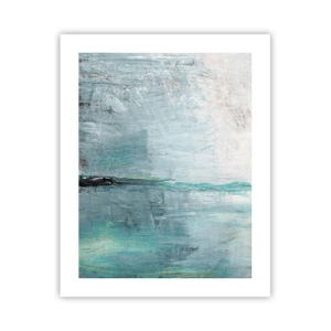Plakat - Horisontalt med blå farve - 40x50 cm