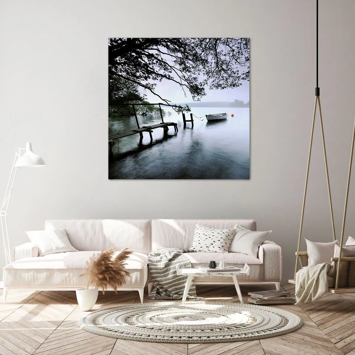 Lærredstryk - Billede på lærred - Du hviler allerede - 40x40 cm