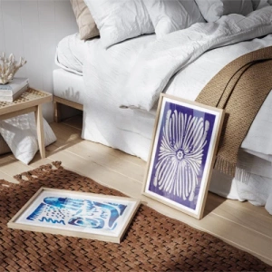 Blue creamy and chocolate - Inspiration til soveværelset