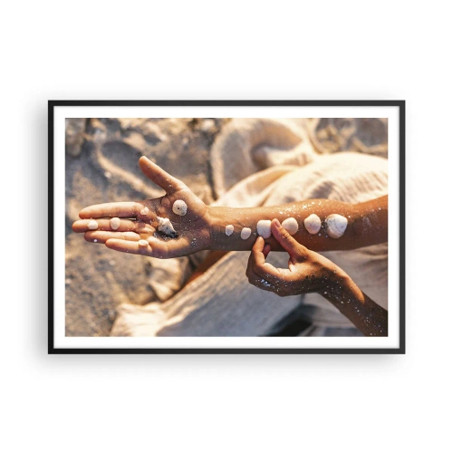 Plakat i sort ramme - Skønhed inden for rækkevidde - 100x70 cm