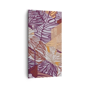 Lærredstryk - Billede på lærred - Umuligt forhold mellem geometri og natur - 55x100 cm