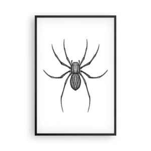 Plakat i sort ramme - Foruroligende præcision - 61x91 cm