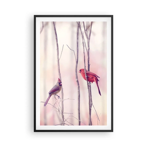 Plakat i sort ramme - Fortællingen om den lyserøde skov - 61x91 cm