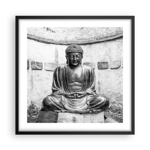 Plakat i sort ramme - Ved fredens kilde - 50x50 cm