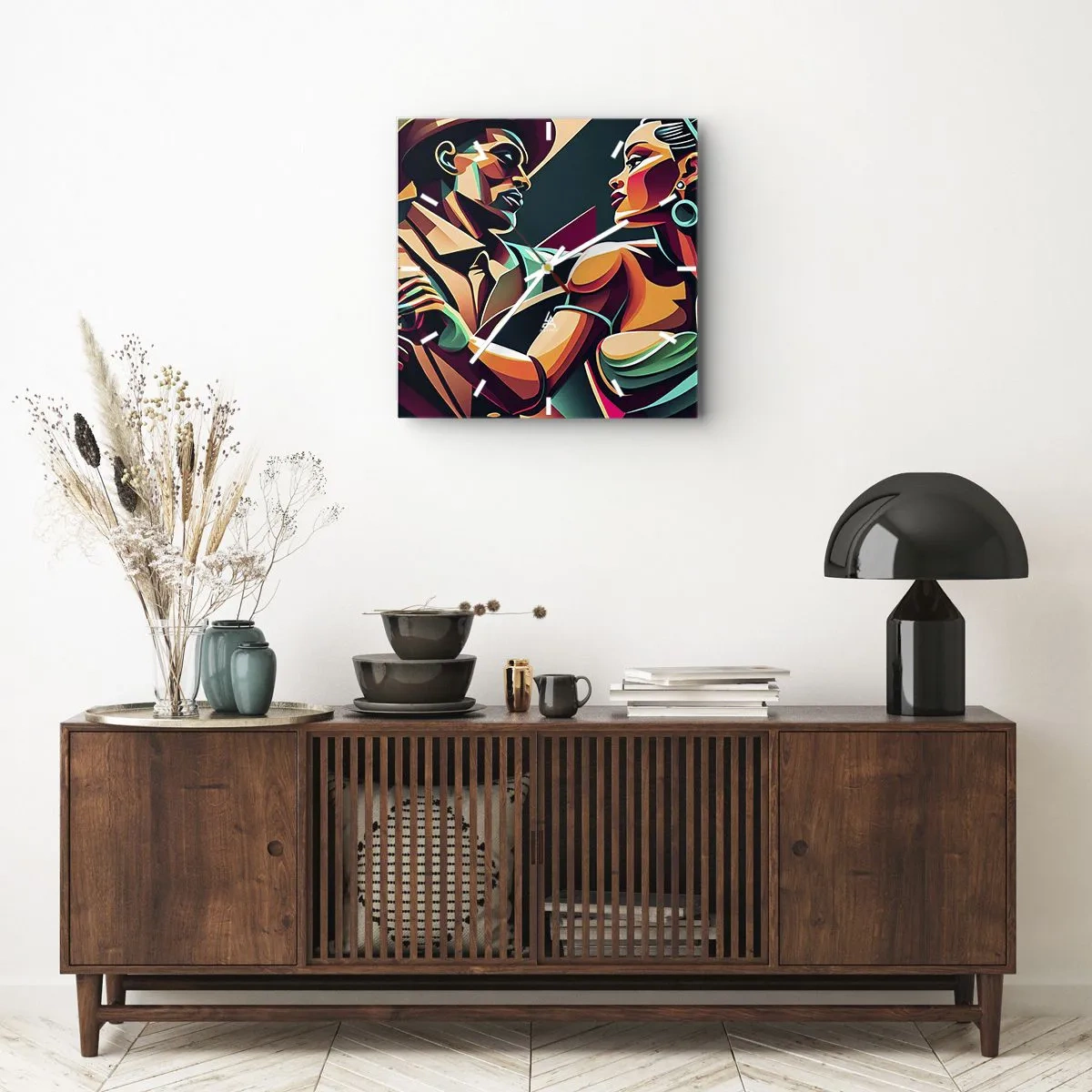 Vægur, Uret - I hjertets rytme - 30x30 cm